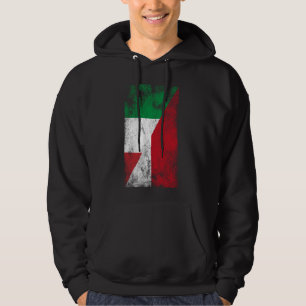 Italy Monaco Flags - Italian Monégasque, Monacan Hoodie