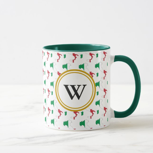 ITALY | Monogram Blessed Nation Christian Italia Mug (Right)