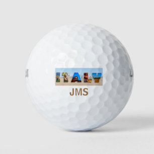 Italy Monogram Initials Name Italian Travel Photos Golf Balls