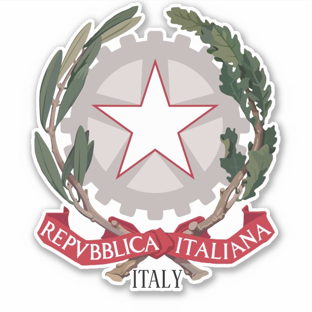 Italy National Coat Of Arms (Front)