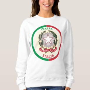 Italy National Emblem Circle Shape Sweatshirt