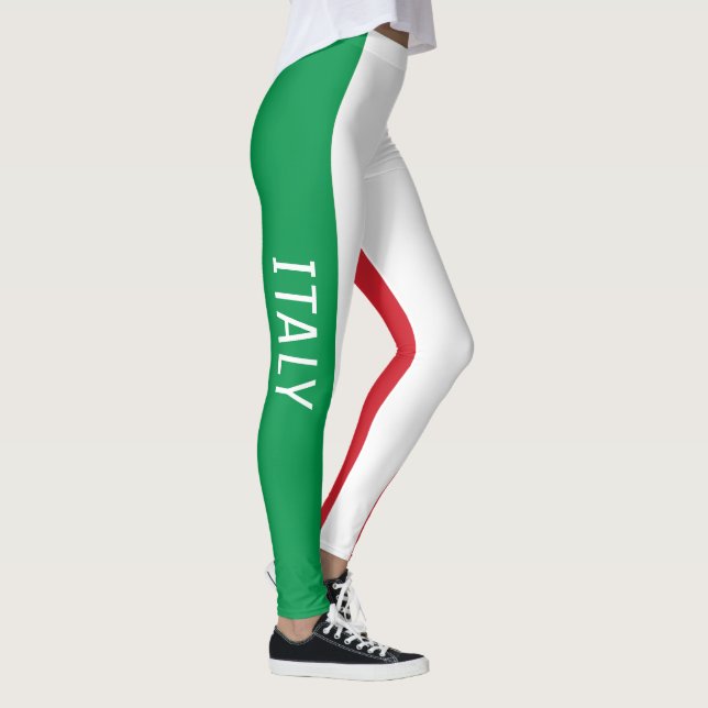 Italy National Flag Style Leggings (Right)