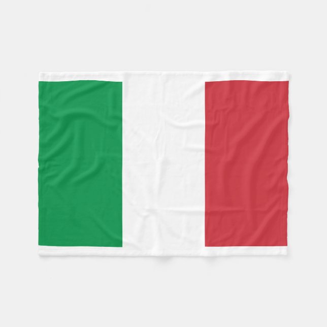 Italy National World Flag Fleece Blanket (Front (Horizontal))