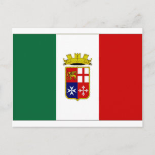 Italy Naval Ensign Postcard