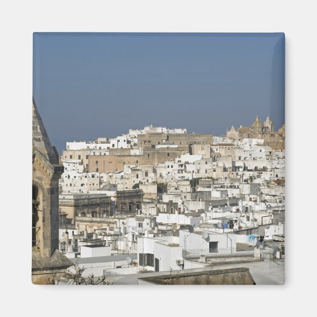 Italy, Ostuni, close up view of old city Magnet (Front)
