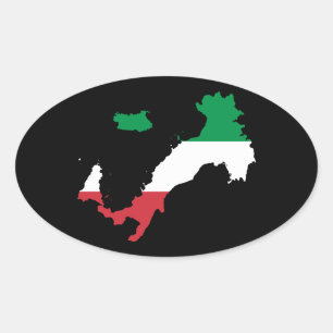 Italy Oval Sticker