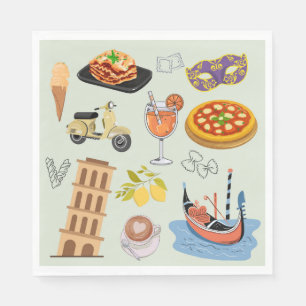 Italy Perfect Vacation Napkin