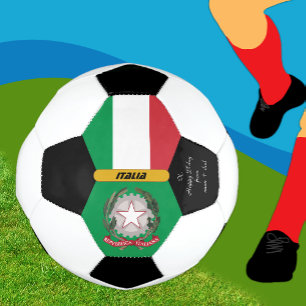 Italy Personalised, Flag, Photo Soccer Ball