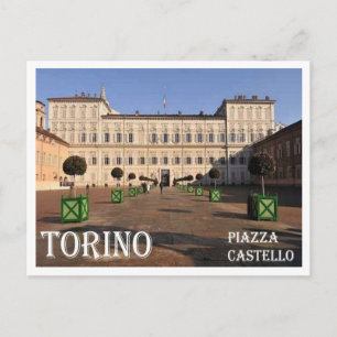 Italy - Piedmont - Torino - Castle Square - Postcard