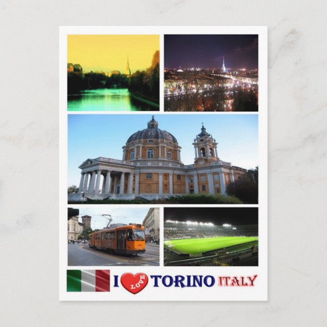 Italy - Piedmont - Torino - I Love - Postcard (Front)