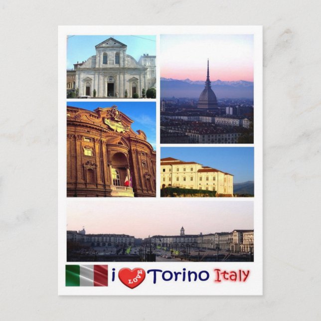 Italy - Piedmont - Torino - I Love - Postcard (Front)