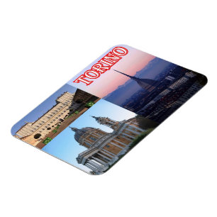 Italy - Piedmont - Torino - Mosaic - Magnet