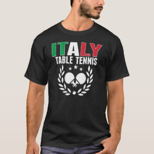 Italy Ping Pong Italian Table Tennis Team Suppor T-Shirt