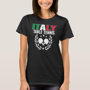 Italy Ping Pong Italian Table Tennis Team Suppor T-Shirt
