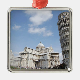 Italy, Pisa. Cathedral, baptistry and Leaning Metal Tree Decoration