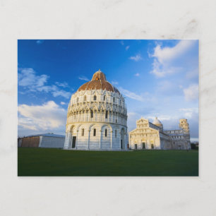 Italy, Pisa, Duomo, Leaning Towerand Field of Postcard