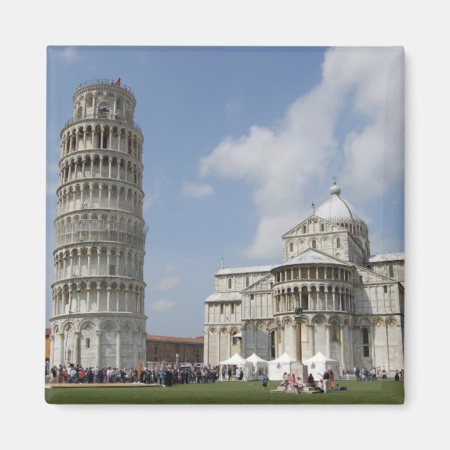 Italy, Pisa. Leaning Tower of Pisa and Magnet (Front)