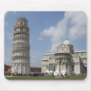 Italy, Pisa. Leaning Tower of Pisa and Mouse Mat