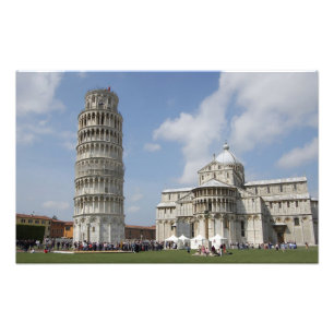 Italy, Pisa. Leaning Tower of Pisa and Photo Print