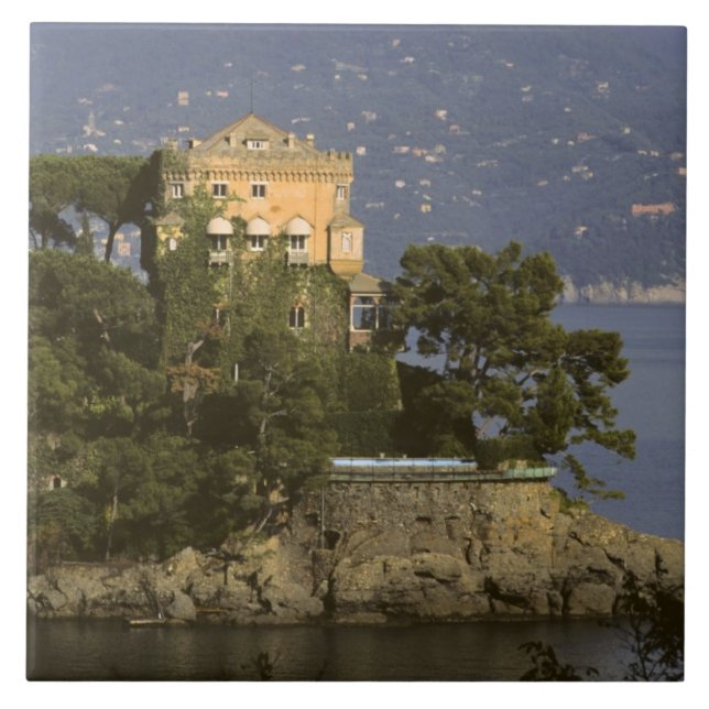 Italy, Portofino. Scenic life on the Tile (Front)