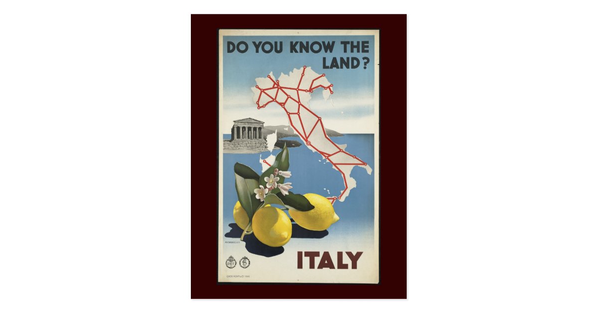 Italy Postcard Zazzle.co.uk