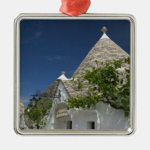 Italy, Puglia, Alberobello, Terra dei Trulli, 2 Metal Tree Decoration