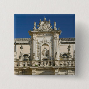 Italy, Puglia, Lecce, Piazza del Duomo, Palazzo 15 Cm Square Badge