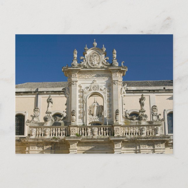Italy, Puglia, Lecce, Piazza del Duomo, Palazzo Postcard (Front)