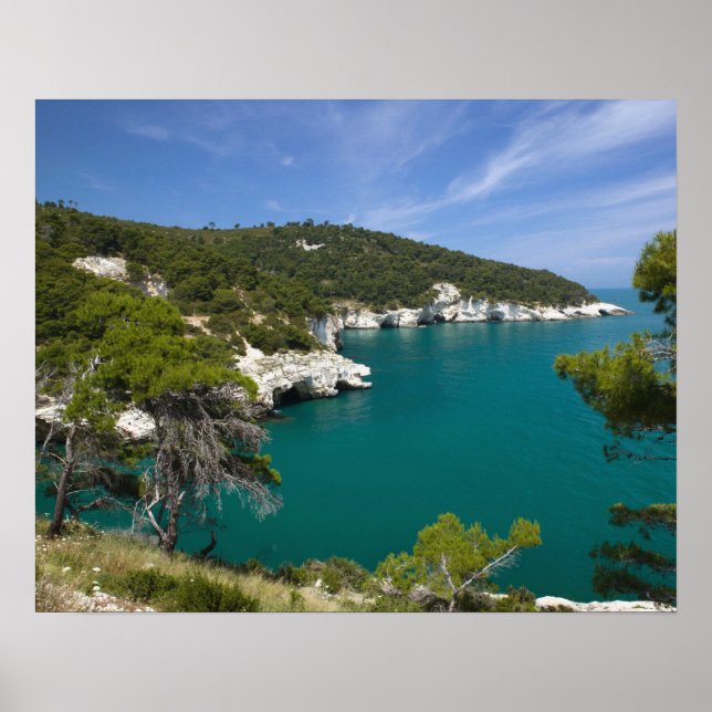 Italy, Puglia, Promontorio del Gargano, Testa Poster (Front)
