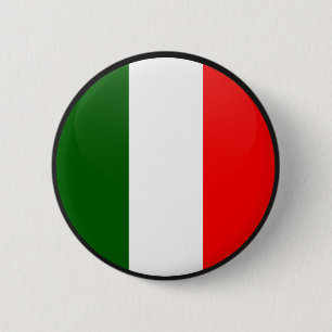 Italy quality Flag Circle 6 Cm Round Badge