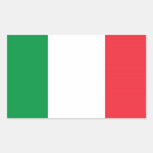 Italy Rectangular Sticker (Front)