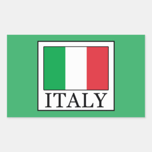 Italy Rectangular Sticker