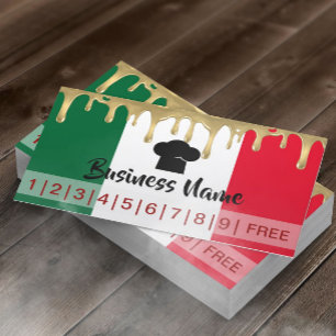 Italy Restaurant Pizza Loyalty Punch