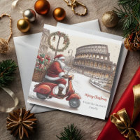 Italy Rome Christmas Watercolor Image