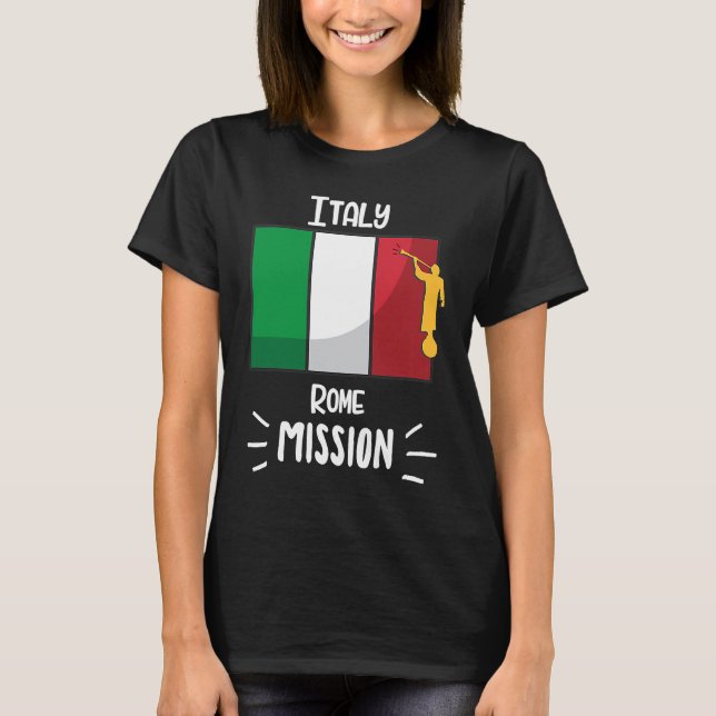 Italy Rome Mormon LDS Mission Missionary T-Shirt (Front)