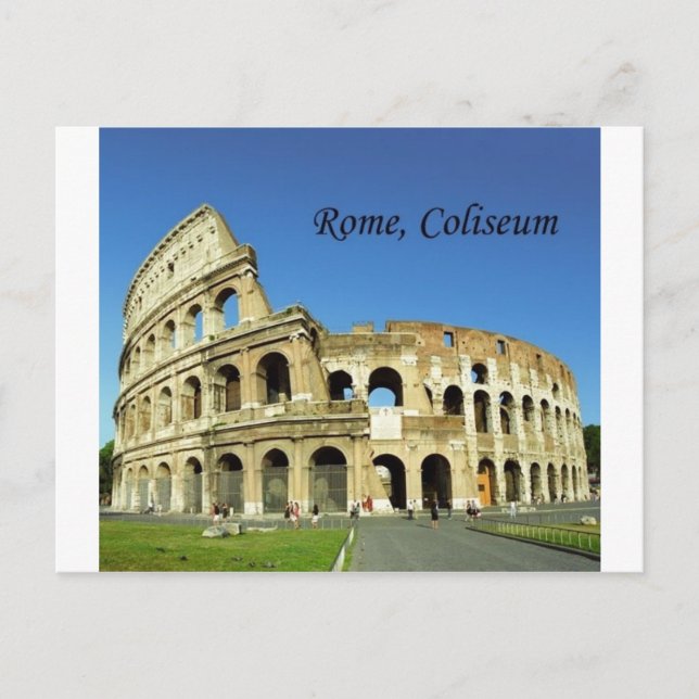 Italy, Rome, Roman Coliseum (St.K.) Postcard (Front)