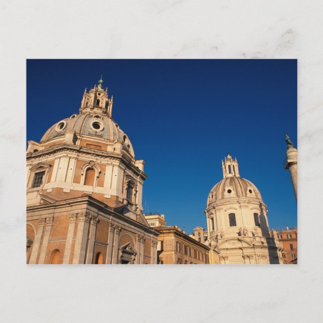 Italy, Rome, Santa Maria di Loreto church and Postcard (Front)