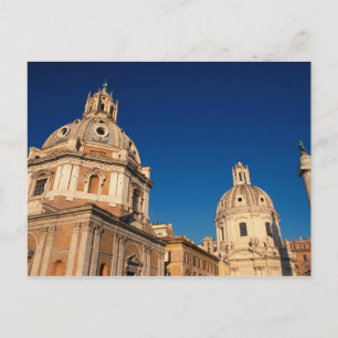 Italy, Rome, Santa Maria di Loreto church and Postcard