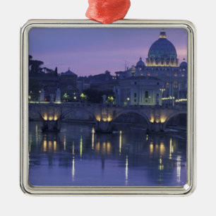 Italy, Rome St. Peter's and Ponte Sant Angelo, Metal Tree Decoration