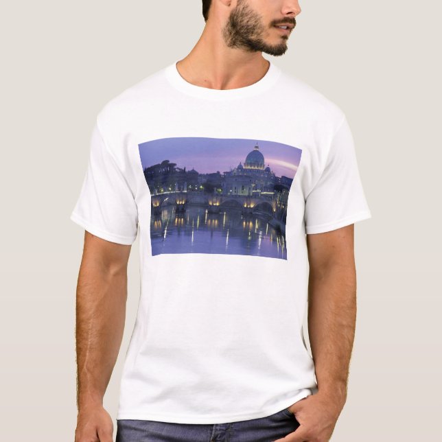 Italy, Rome St. Peter's and Ponte Sant Angelo, T-Shirt (Front)
