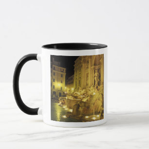 Italy, Rome. Trevi Fountain at night. Mug