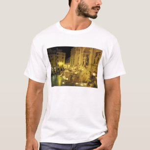 Italy, Rome. Trevi Fountain at night. T-Shirt