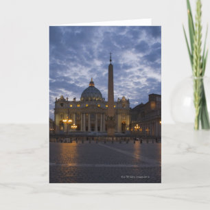 Italy, Rome, Vatican City, St. Peter's Basilica Card