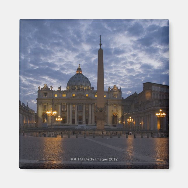 Italy, Rome, Vatican City, St. Peter's Basilica Magnet (Front)