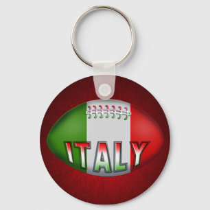 Italy Rugby Ball Key Ring