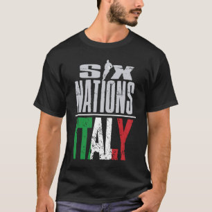 Italy Rugby Fan Player Coach and Rugby Supporter T-Shirt