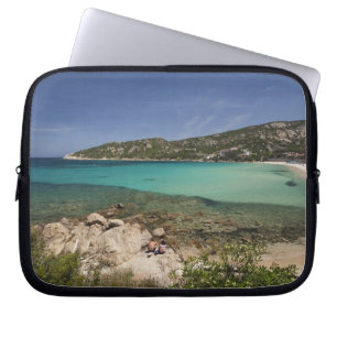 Italy, Sardinia, Baja Sardinia. Resort beach. Laptop Sleeve