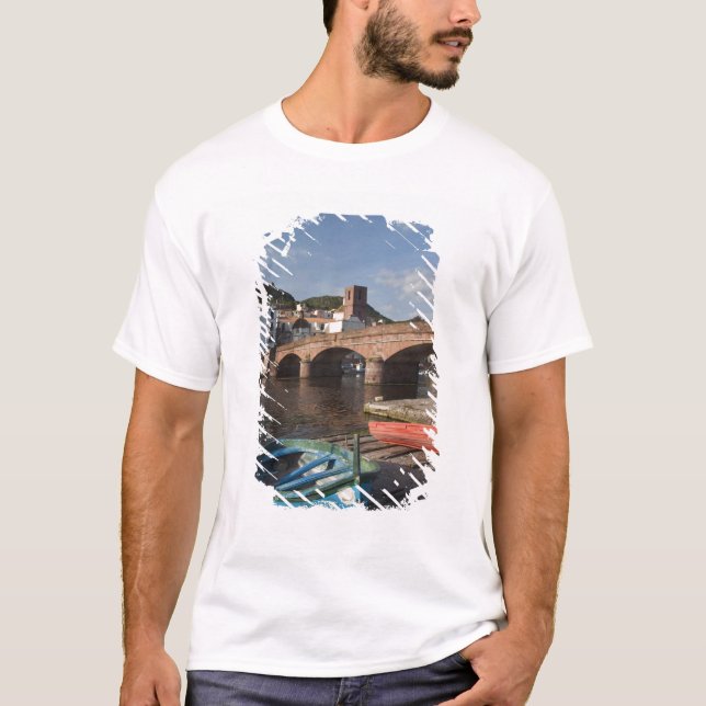 Italy, Sardinia, Bosa. Town view along Temo T-Shirt (Front)