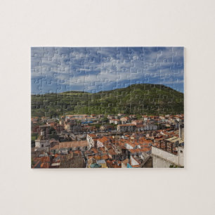 Italy, Sardinia, Bosa. Town view from Castello 2 Jigsaw Puzzle
