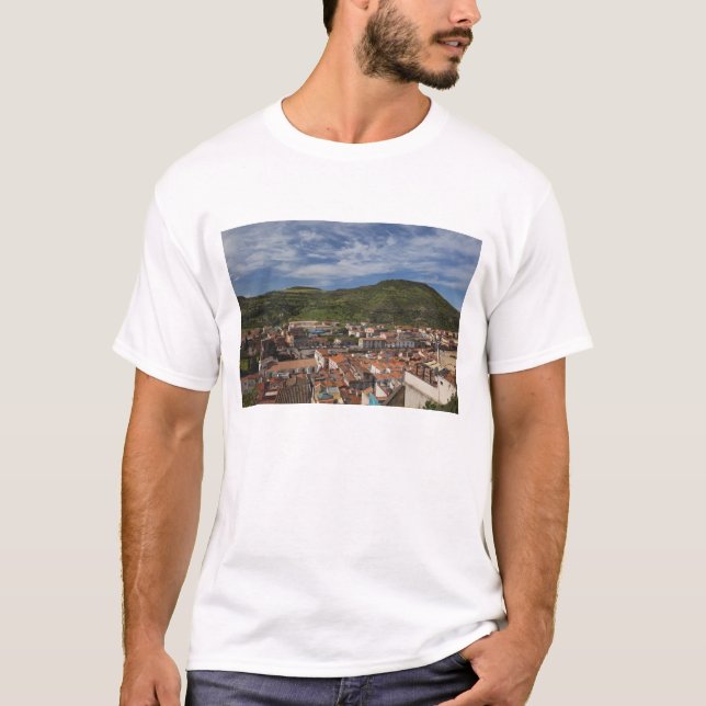 Italy, Sardinia, Bosa. Town view from Castello 2 T-Shirt (Front)